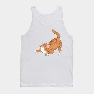 cat stretching Tank Top